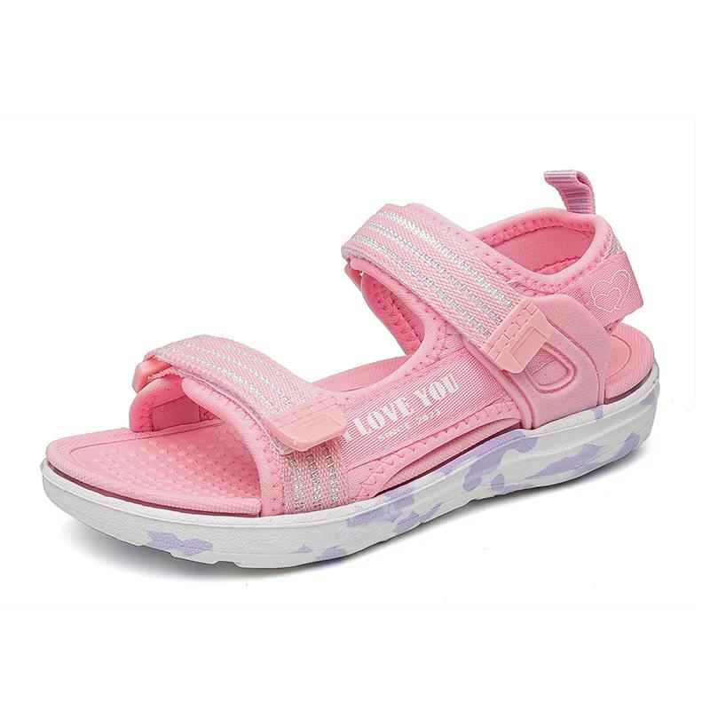 

Girls Beach Water Sport Sandals Sparkling Lightweight Non-Slip Sole Comfortable Breathable Quick Dry Fashion Casual Outdoor Shoe 28