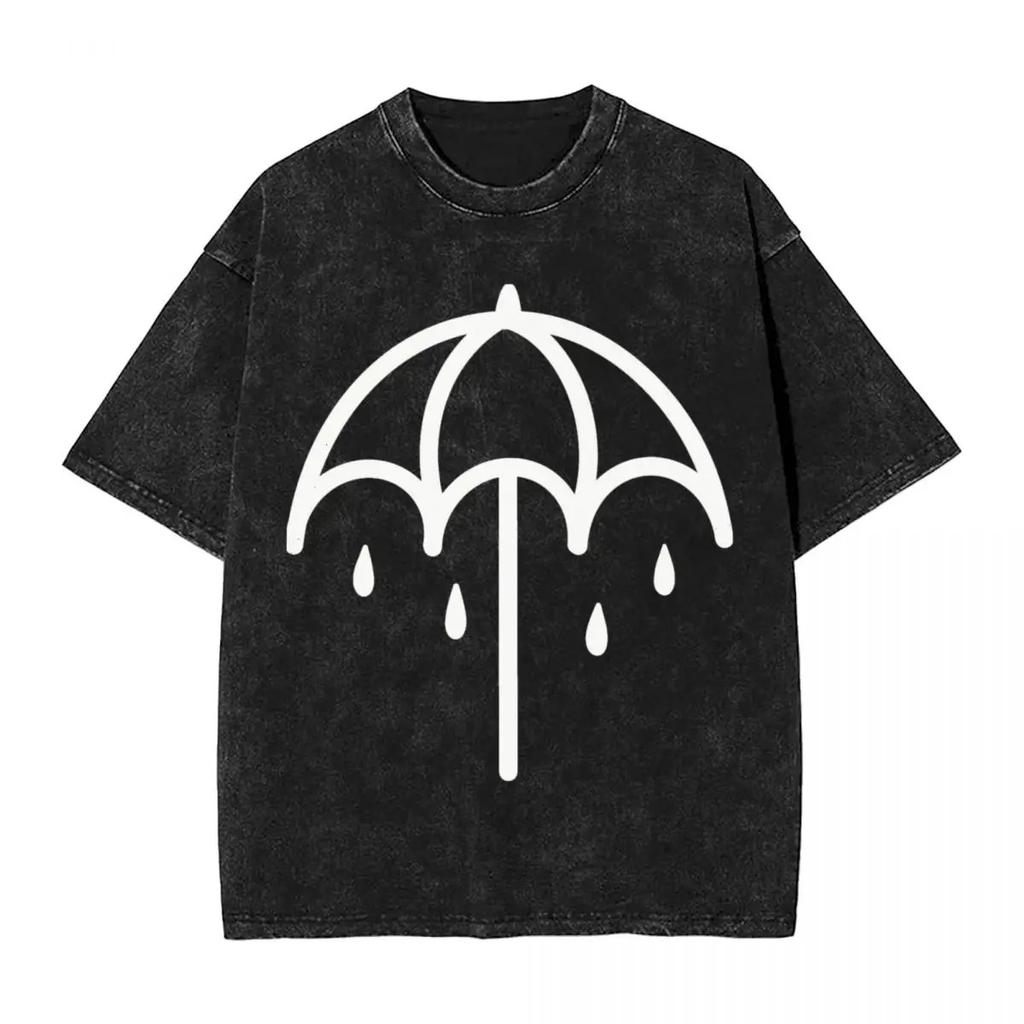Bring Me The Horizons T-Shirt Rock Music Harajuku T Shirts Short Sleeve Streetwear Tshirt Summer Men Women Washed Oversized Tees