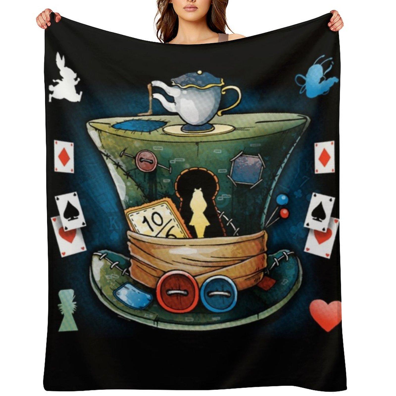 

Crazy hatter Throw Blanket christmas gifts anime Summer Beddings Single Blankets 30x40in