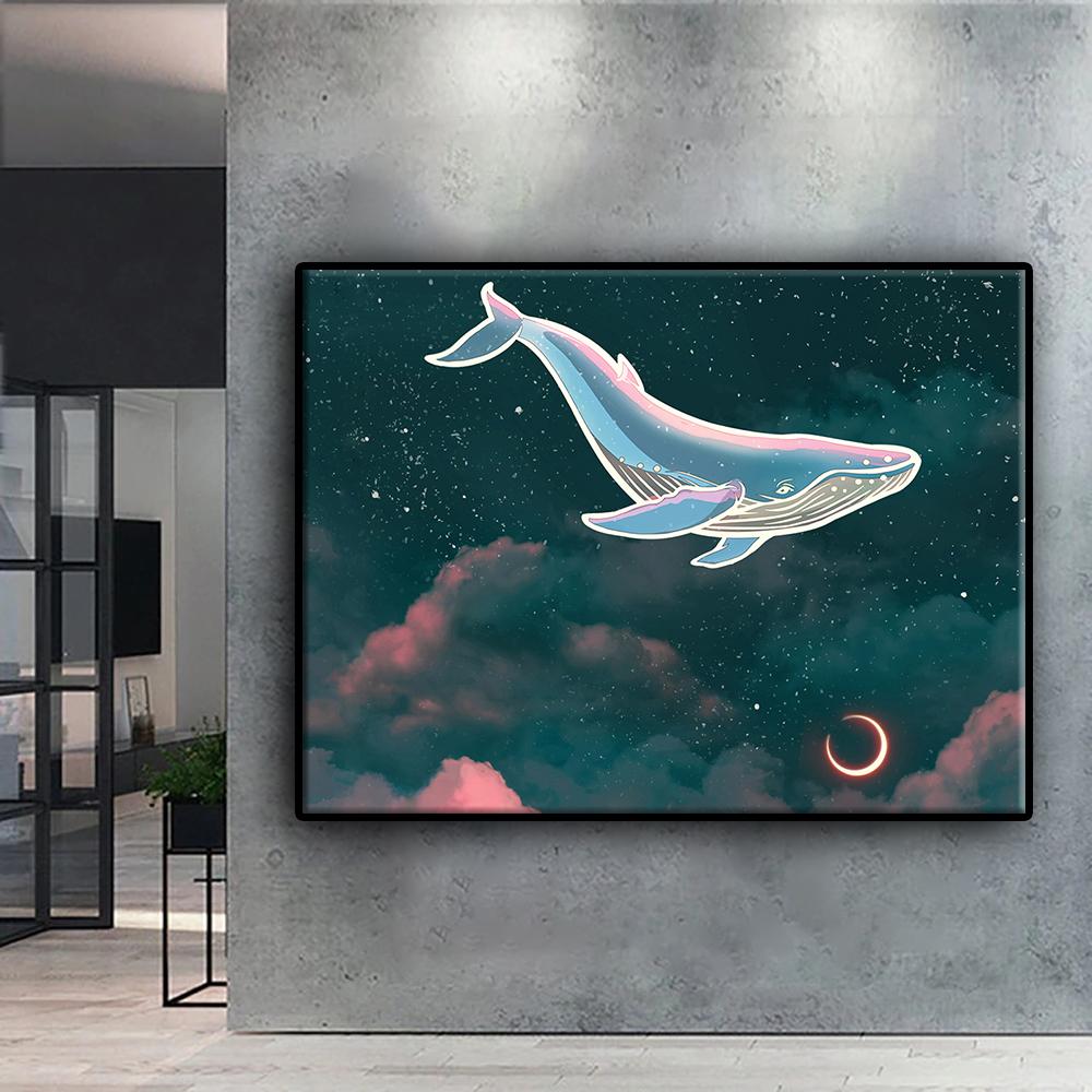 Diamantová malba CaArtistic Moon and Starry Sky Výšivka Cross Stitch drahokamu Home Decor