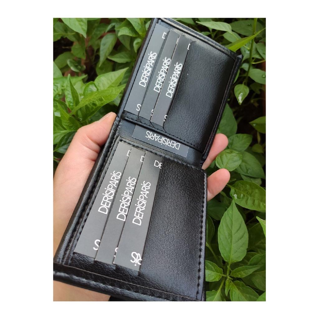 Portefeuille Homme Noir Nom Imprimé Personnalisé