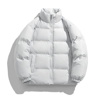 Winter Stand-up Collar Padded Clothes Trendy Brand Loose Student Couple Padded Jacket Casual Simple Warm Windproof Large Size Cotton