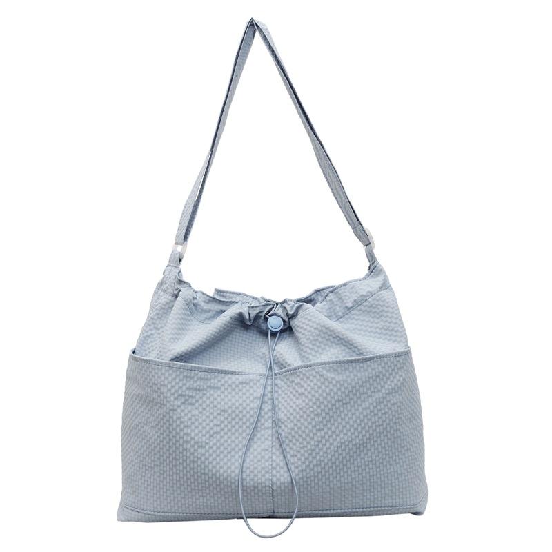 

Сумка кроссбоди Женская сумка на плечо Большая вместимость Сумка с кулиской синий