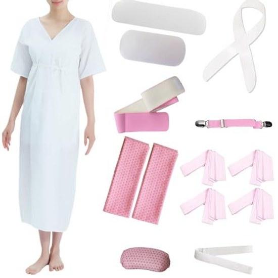 TOuWA Kimono Dressing Set Yukata Traditional Accessories 14-Piece Washable Year-Round (Kimono Undergarment Front Board Back Belt Waist Cord Magic Stay