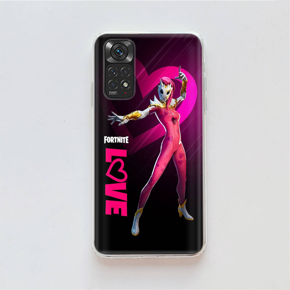 Husă de joc RT88 Fortnite pentru Samsung A04 A14 A23 A34 A54 M23 M33 M52 M53 Realme 10 9 C30S C35 C55 VIVO Y02S Y21 Y33S Y51 X80 Pro Husă transparentă