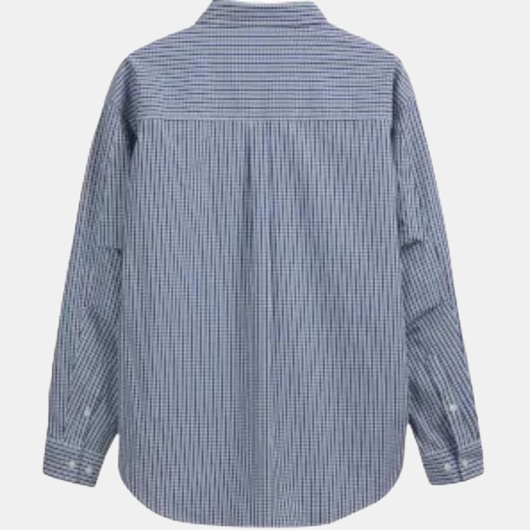 GAP Shirts Unisex Blue Plaid Lapel Moderate Other 791949-1