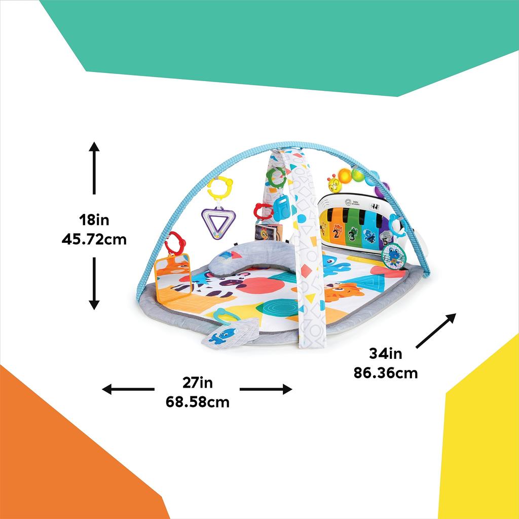 Baby Einstein Baby Einstein 4 In 1 Kickin Tunes Gym [0 Months and Up] Music Light Educational Toy Musical Instrument Indoor Play Equipment Newborn