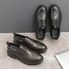 New Luxury Baroque Oxford Shoes Casual Leather Shoes High Quality Slip-on British Lace Up Comfortable Non Slip Men Shoes
