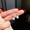 Large Retro 925 Pearl Earrings with Niche Ear Buckles for Women