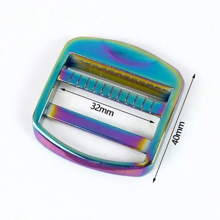 2/4/10Pcs Meetee 19/25/32/38mm Metal Adjustable Buckle Bag Straps Tri-Glide Clasp Webbing Connect Slider Buckles DIY Accessories