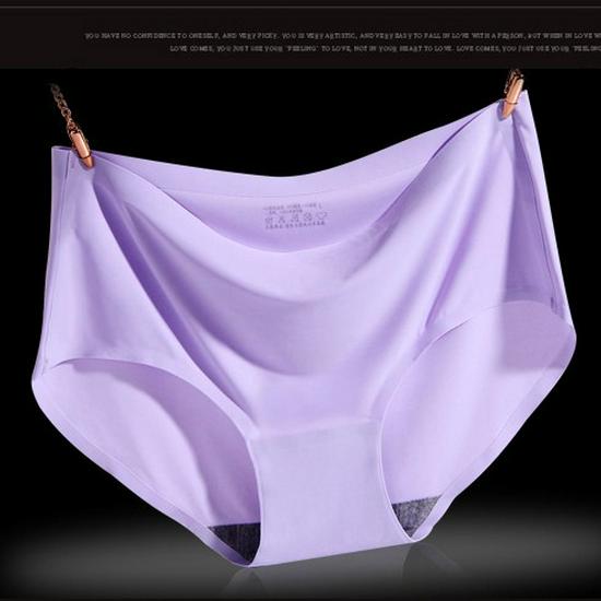 Nahtlose Damen-Eis-Seiden-Atmungsaktive Dreiecksunterwäsche mit mittlerer Taille - Stil 810