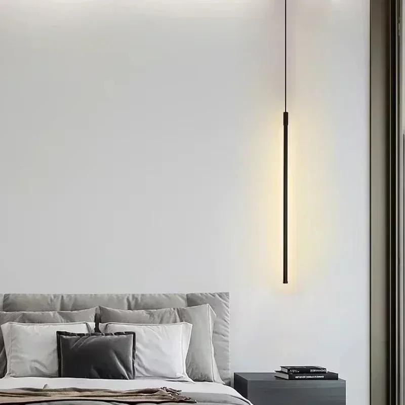 Modern LED Pendant Lights for Dining Room Bedroom Bedside Hanging Lamp Background Chandeliers Home Decor Lighting Fixtures