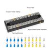 Sammelschiene 100A 5-Kreis Doppel-Sammelschiene Klemmenblock Stromverteilerblock 12V 24V 32V 48V DC Für Auto Wohnmobil LKW Yacht Schiff