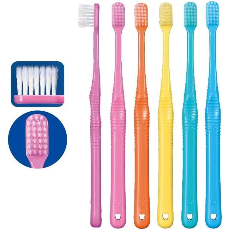Ci Medical Ci PRO FOUR 4 Row Toothbrush Set of 10 Pro Four MS Slightly Soft Tapered Bristle
