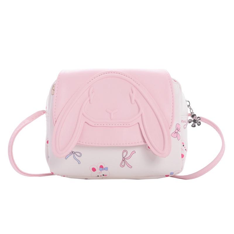 Korean Style Autumn/Winter Children's Cute Rabbit Crossbody Bag, Large Capacity