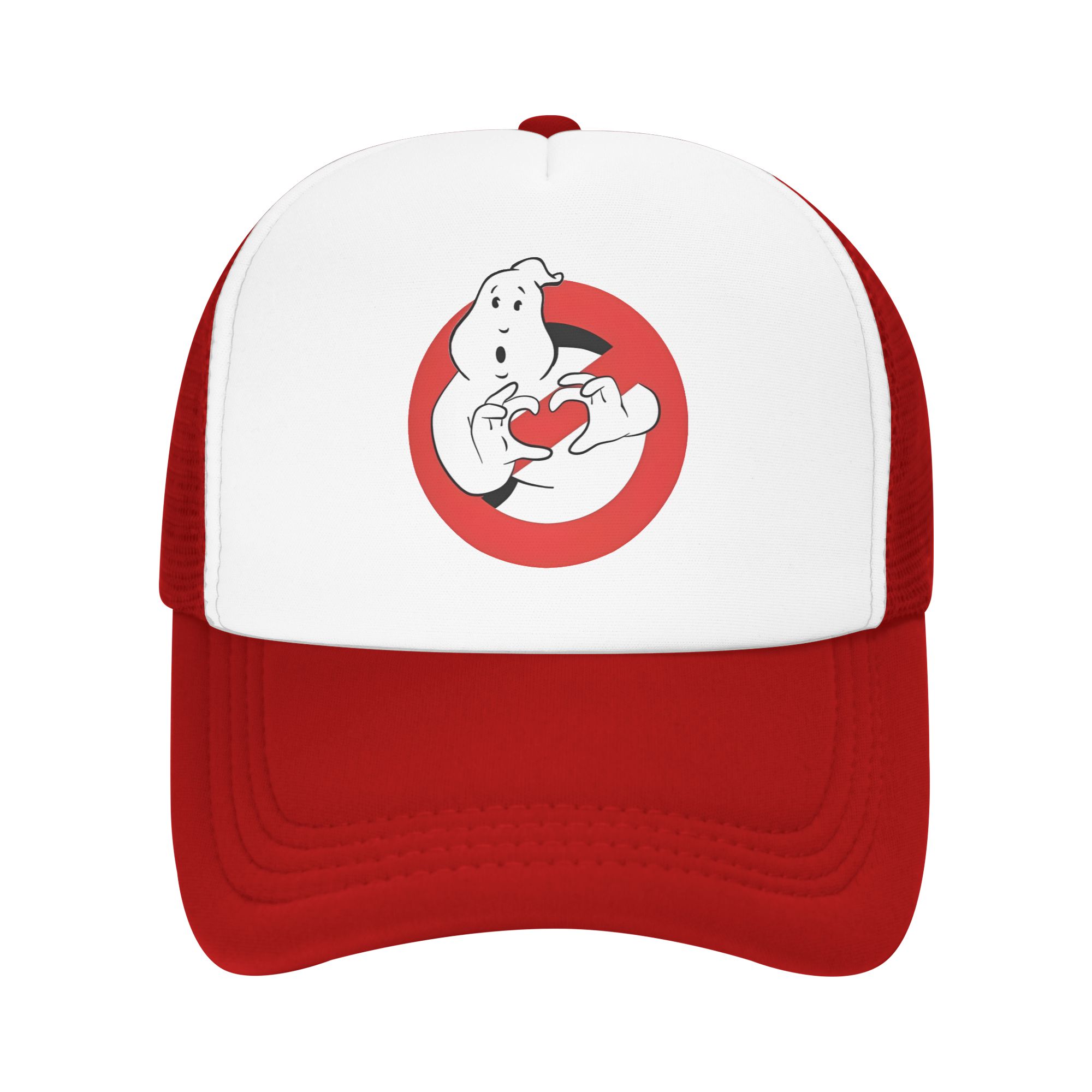 Ghostbuster Monster Movie Trucker Hats Adult Ghost Busters Hat Trucker Cap Sports Cap Breathable Polyester Mesh Baseball Caps One Size