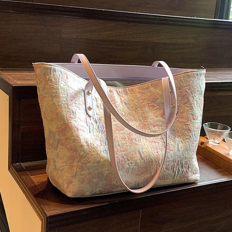 Große Tasche Damen Neuestes Sommerdesign Vielseitige Umhängetasche Textiltasche College-Student Pendler Tragetasche Damen