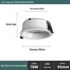 NuFeng 7W Full-Spectrum Anti-Glare LED Downlight