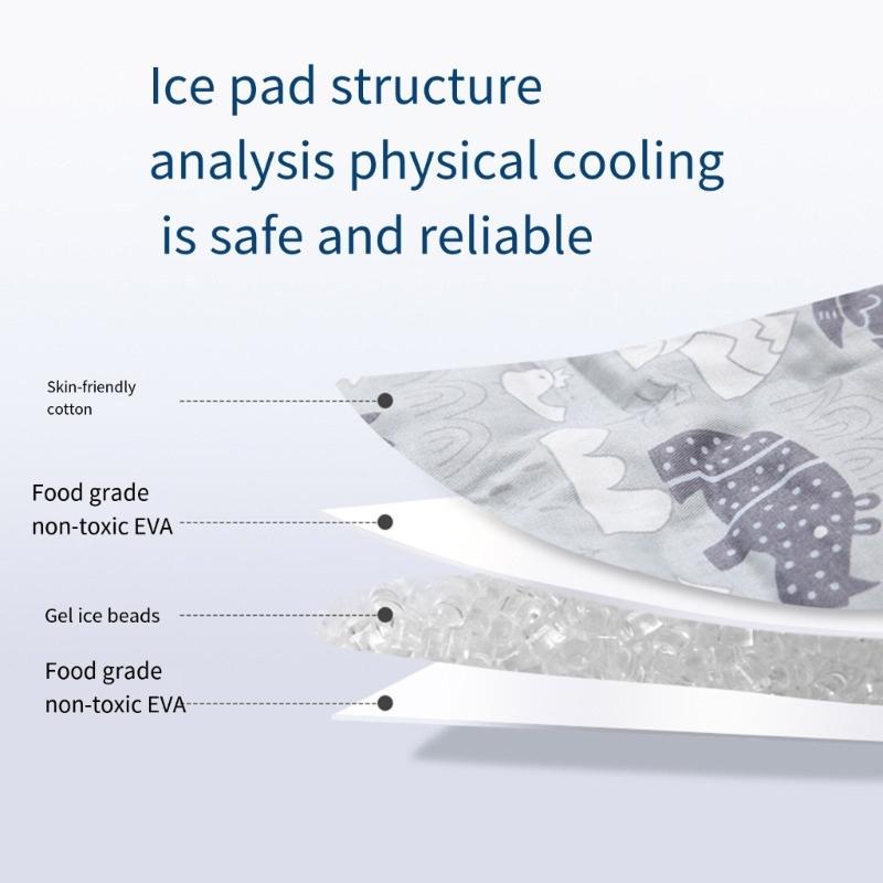 Infant Cooling Pad for Car Seats & Strollers Double  Sided Designs Strollers Cooling Cushions for Comfortable Summer Rides
