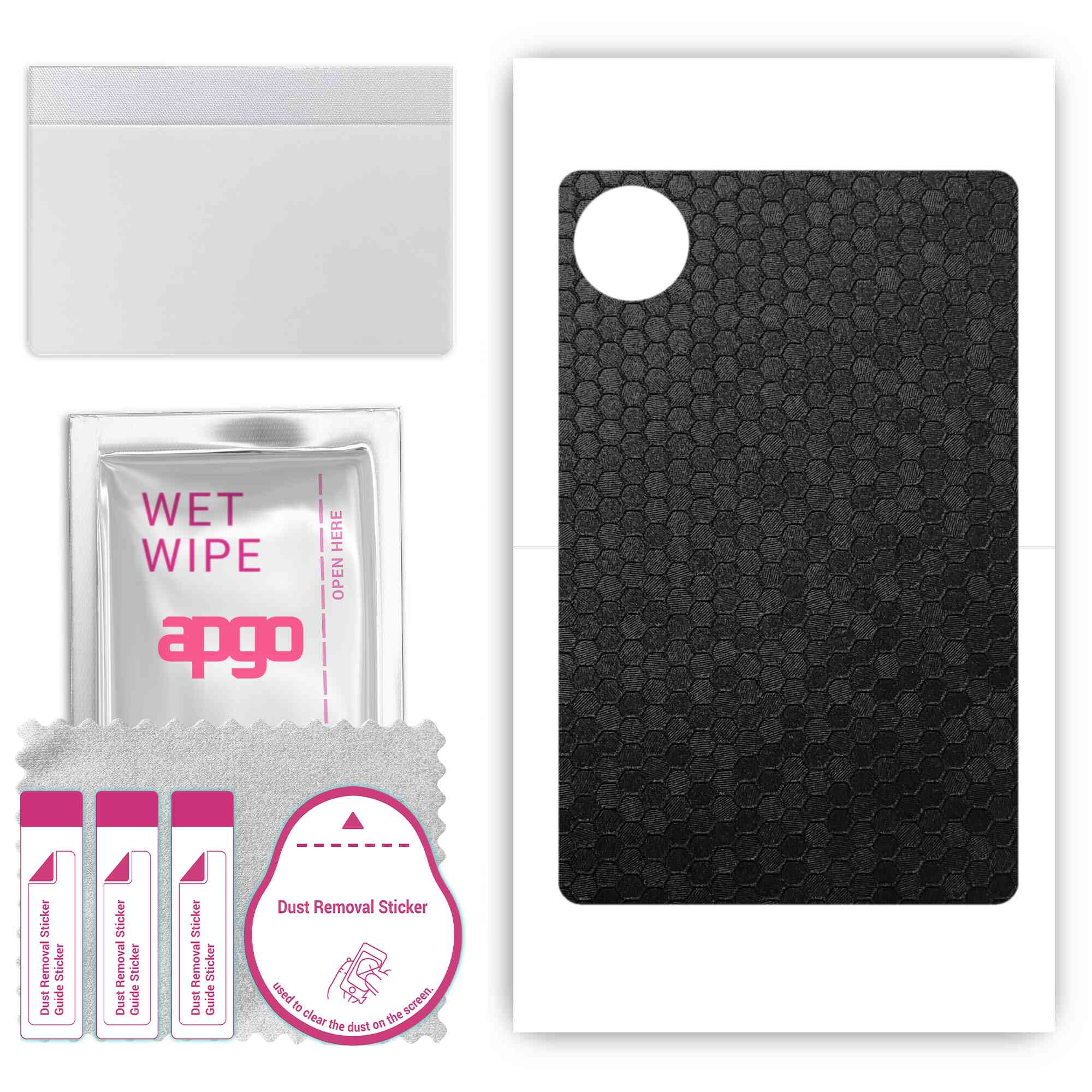 

apgo skin sticker film foil vinyl for the BACK compatible with Realme Pad 2 WiFi, scratch-resistant, easy to install - Black Honeycomb