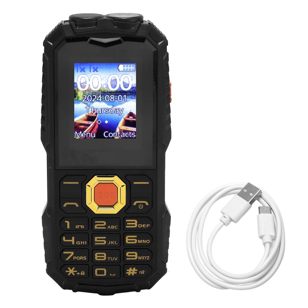 4G Elderly Phone 1.8 Inch HD Screen Dual Card Dual Standby 32MB and 32MB Memory Mobile Phone Black