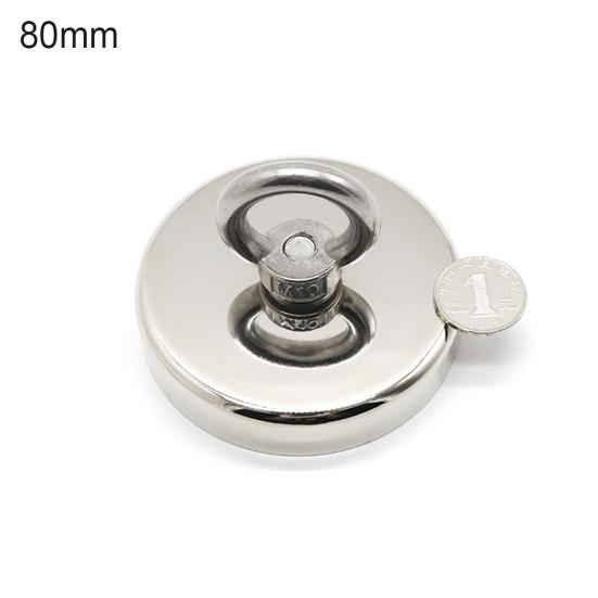 Neodymový železný kulatý ocelový kroužek s okem Rybářský magnetický záchranný nástroj