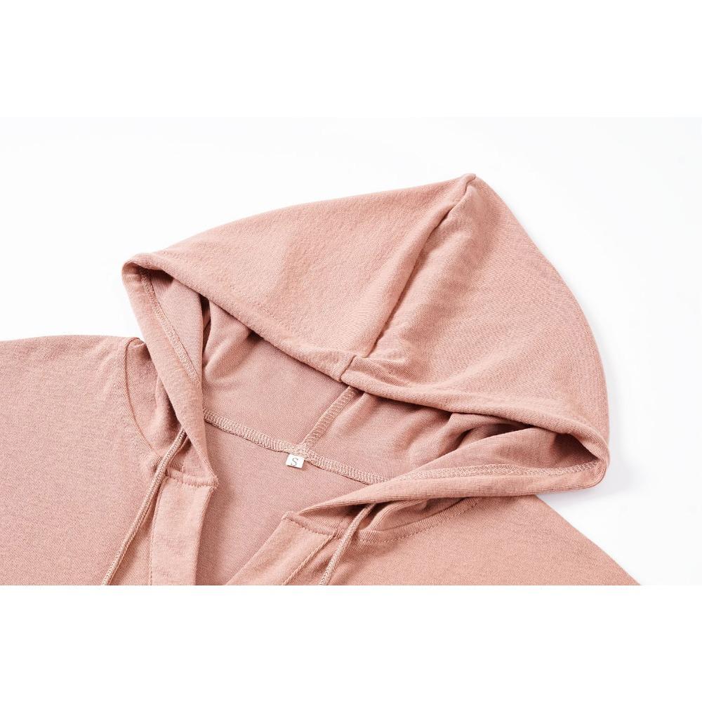 Autumn and Winter Casual Loose Solid Color Women's Hoodie Sweatshirt