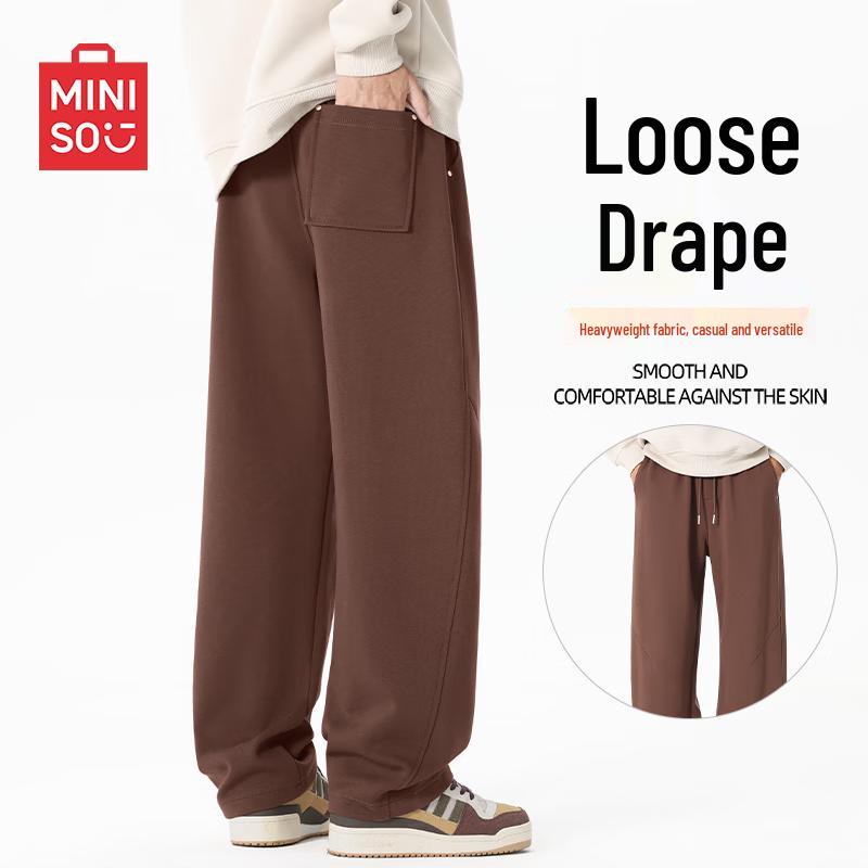 

MINISO Men s Autumn 2025 Trendy Curved-Leg Casual Pants 2XL