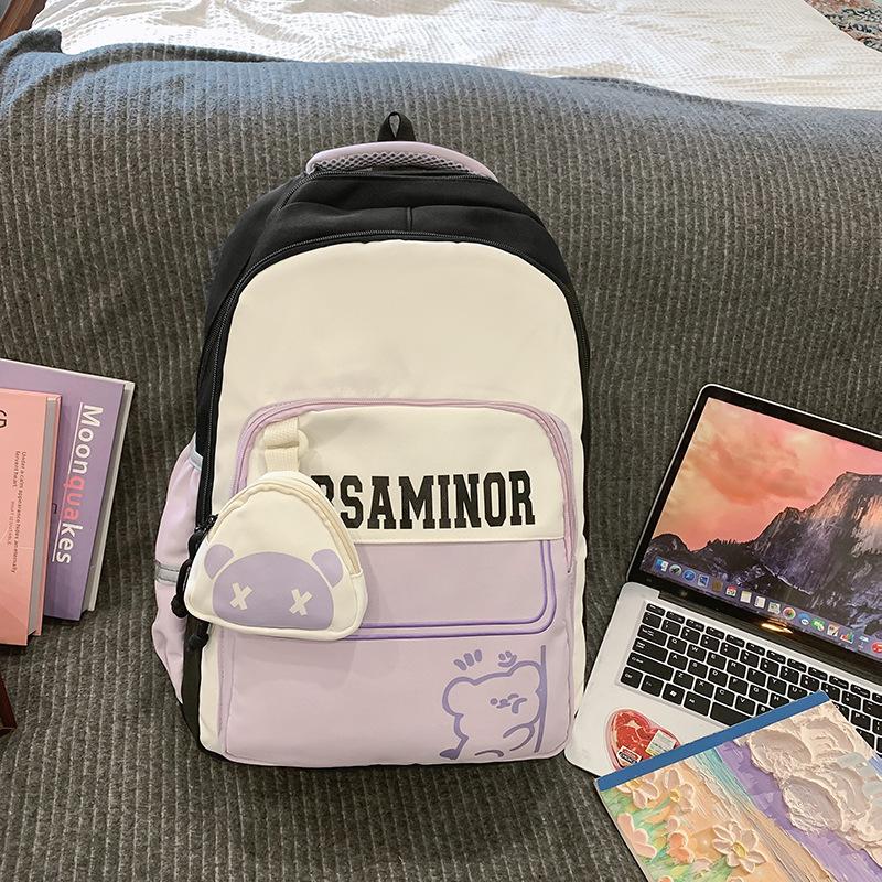 

Рюкзак очень большой вместимости для студенток колледжа, учениц средней школы, учениц начальной школы, легкий водонепроницаемый наплечный рюкзак