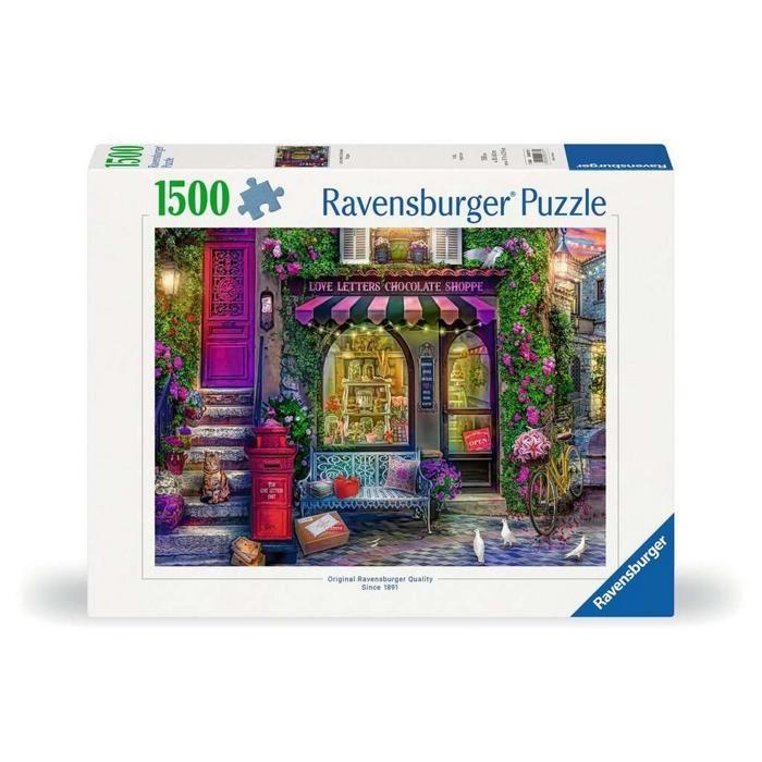 Puzzle - RAVENSBURGER - The Chocolate Shop - 1500 pièces - Multicolore - Scène de vie