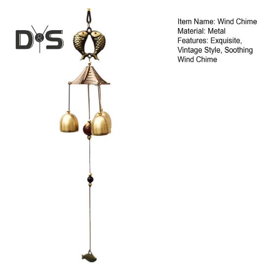 Vintage Wind Chime Outside Metal Wind Chime Window Hanging Wind Chime for Patio Garden Balcony Decor