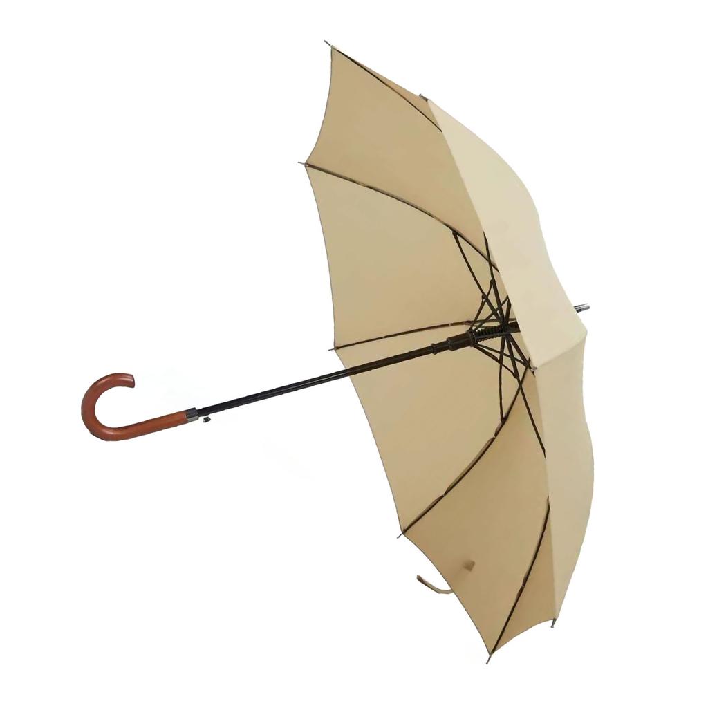 Langer Schirm Langer Holzgriff Winddicht Retro-Stil Wasserabweisend Hohe Dichte Großer Schirm