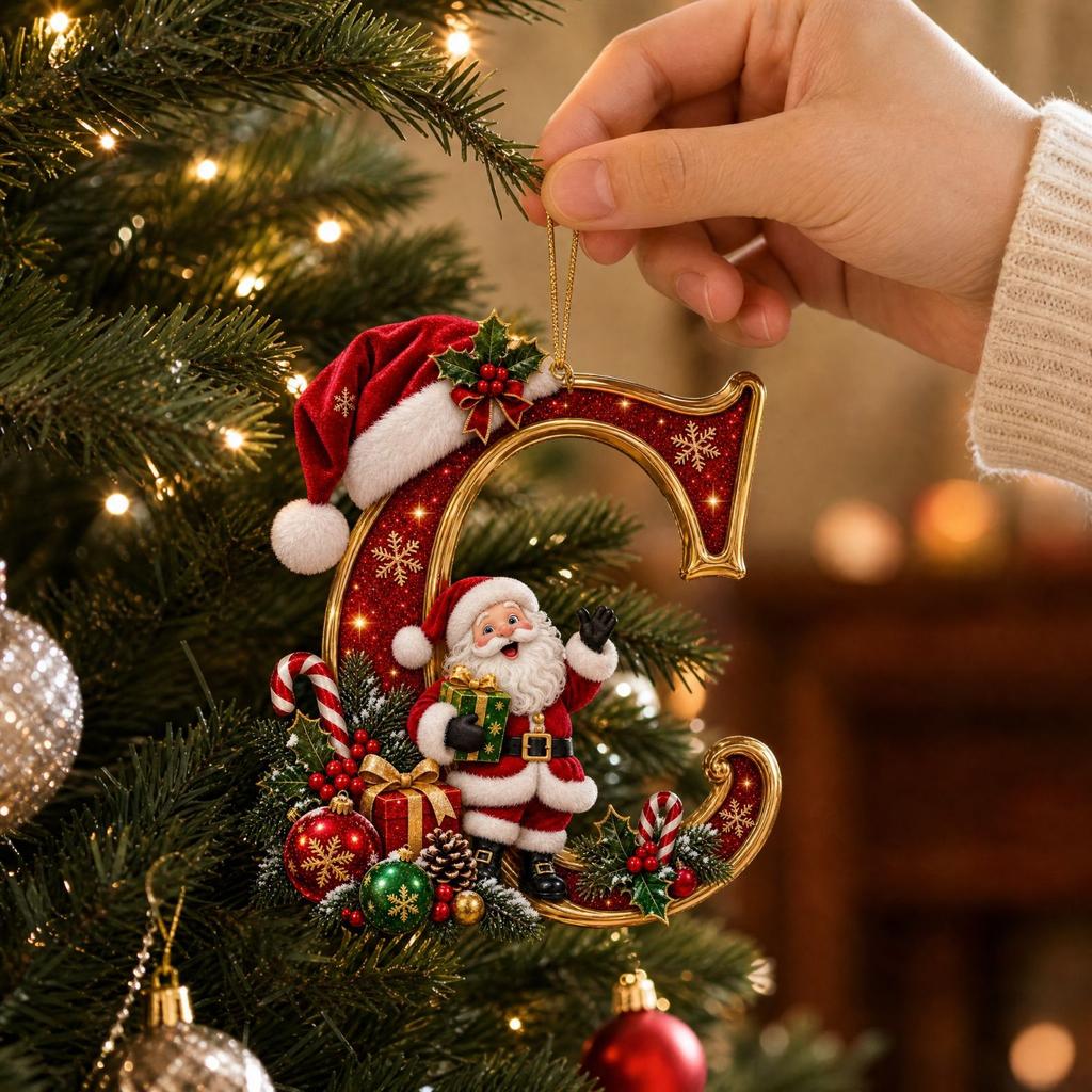 Christmas Acrylic Hanging Ornament for Holiday Tree Decor and Festive Home Display