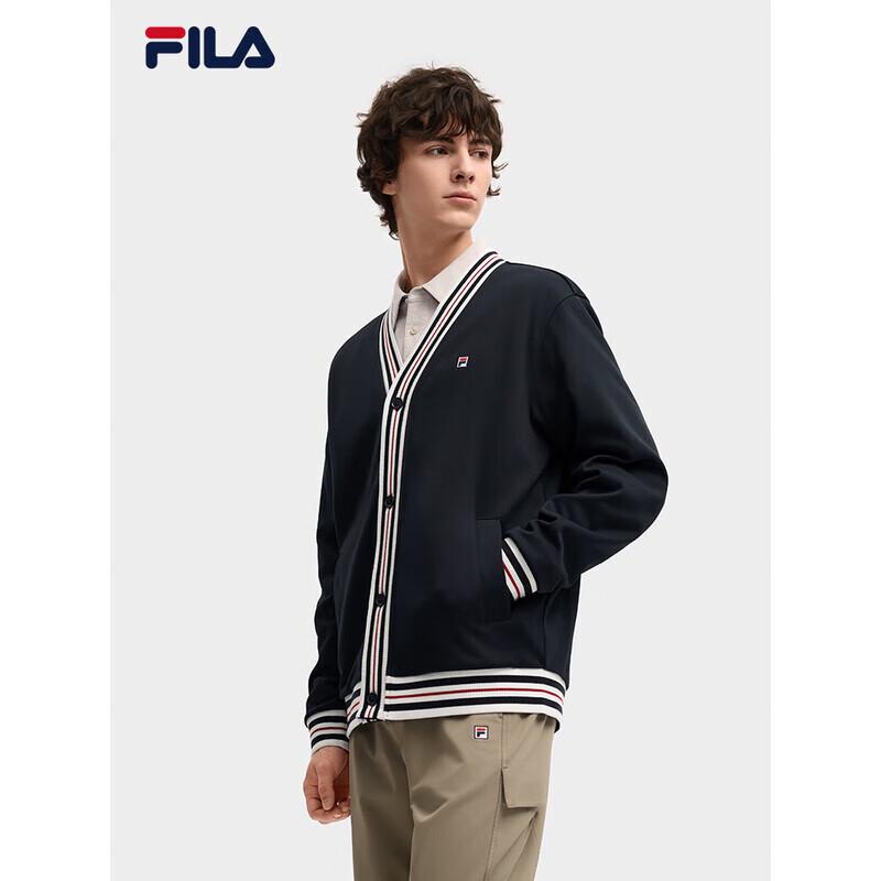 FILA Men s 2025 Winter Knit Stand-Up Collar Jacket 2XL
