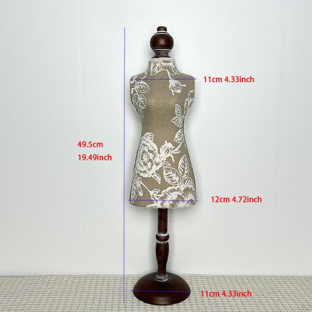 Necklace Display Stand Mannequin Multifunction Practical Female Dress Form Holder for Home