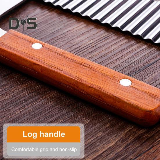 1/2 buc Tăiător de cartofi Cutter Crinkle Cutter din oțel inoxidabil Crinkle Chip Cutter Mașină de tăiat cartofi prăjiți Cartofi prăjiți Cutter de legume Tocător de bucătărie