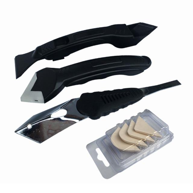 Kreatives Multifunktions-Silikon-Entferner-Kitt-Finisher-Dichtstoff Glatter Schaber Fugen-Kit Handwerkzeuge Kunststoff-Dichtstoff-Kelle