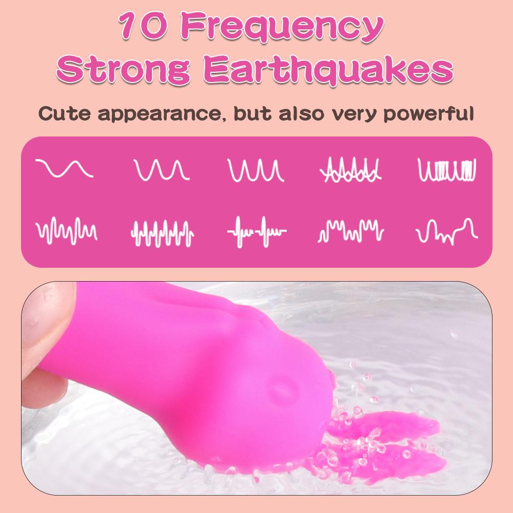 Rabbit Vibrator 10 Mode Clitoris Vibration Dildo Masturbator Female Vaginal Massage Adult G-Spot Stimulator Sex Toys For Women