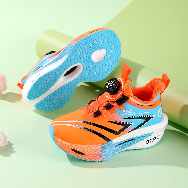 Boys' Red Rabbit 9pro running shoes 2025 autumn new children's leather waterproof sports shoes boys non-slip running shoes