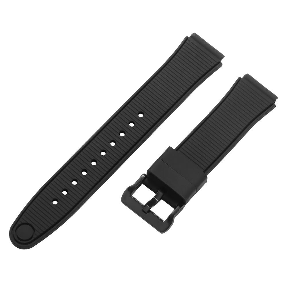 

Silicone Watch Strap Replacement Band for Casio F91-W Soft Waterproof Sports Watchband 18mm Men Women Black Wrist Bracelet Belt 18mm чорний