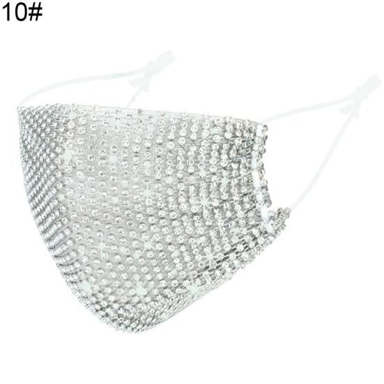 

Многоцветная мода для мужчин и женщин со стразами для украшения пылезащитного мягкого чехла для лица