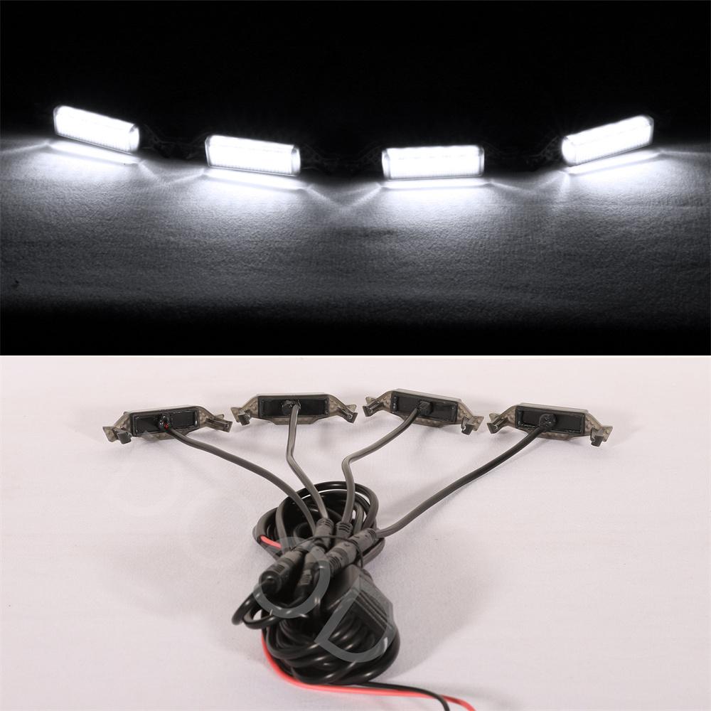 Белые теплые светодиодные фонари подходят для 2018-2025 Jeep Wranger JL Jlu sport front Racing Grille Led Lights белый