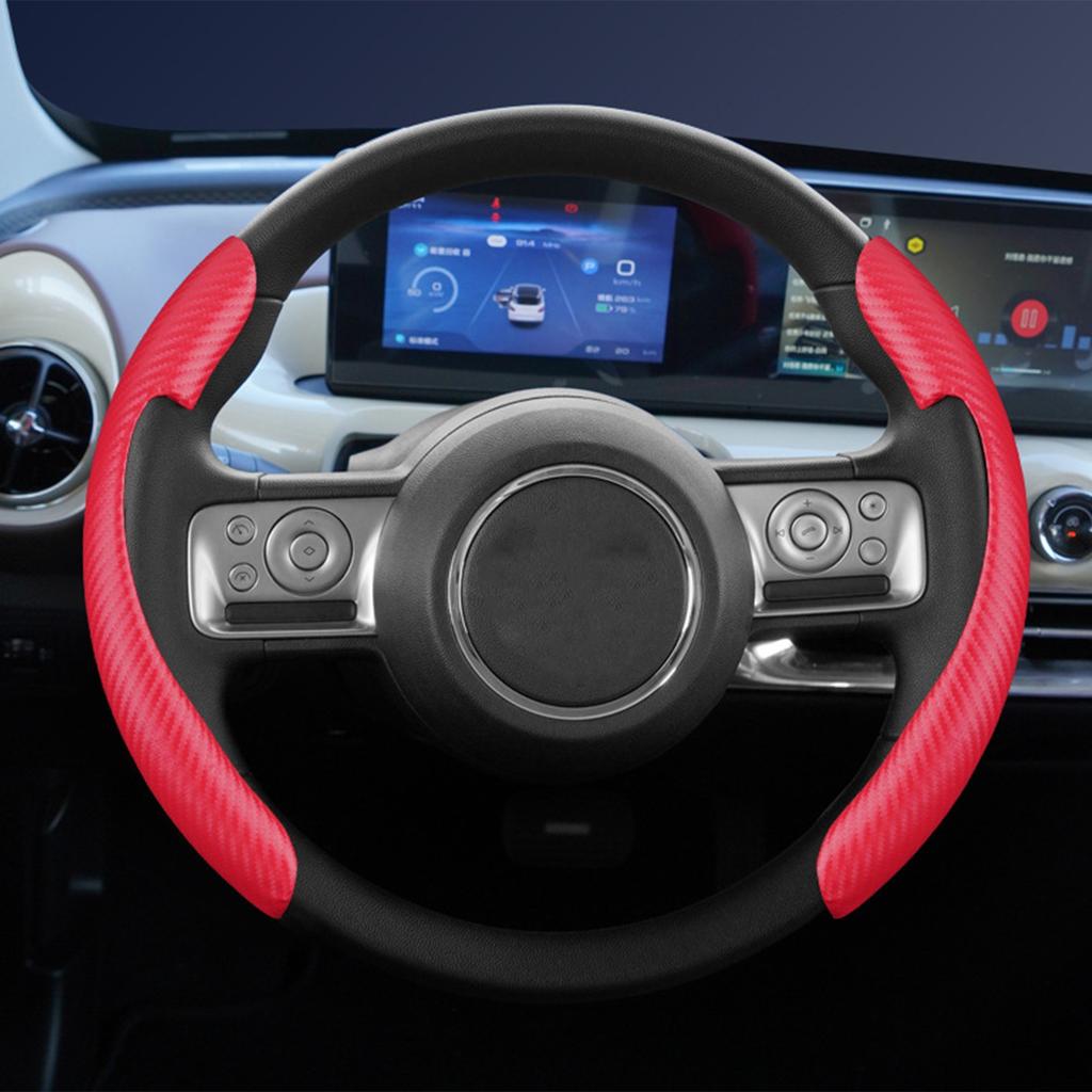 Ergonomic Car Steering Wheel Cover Protector Universal For Round And D Shape Wheels Provide Better Control And Style 2pcs