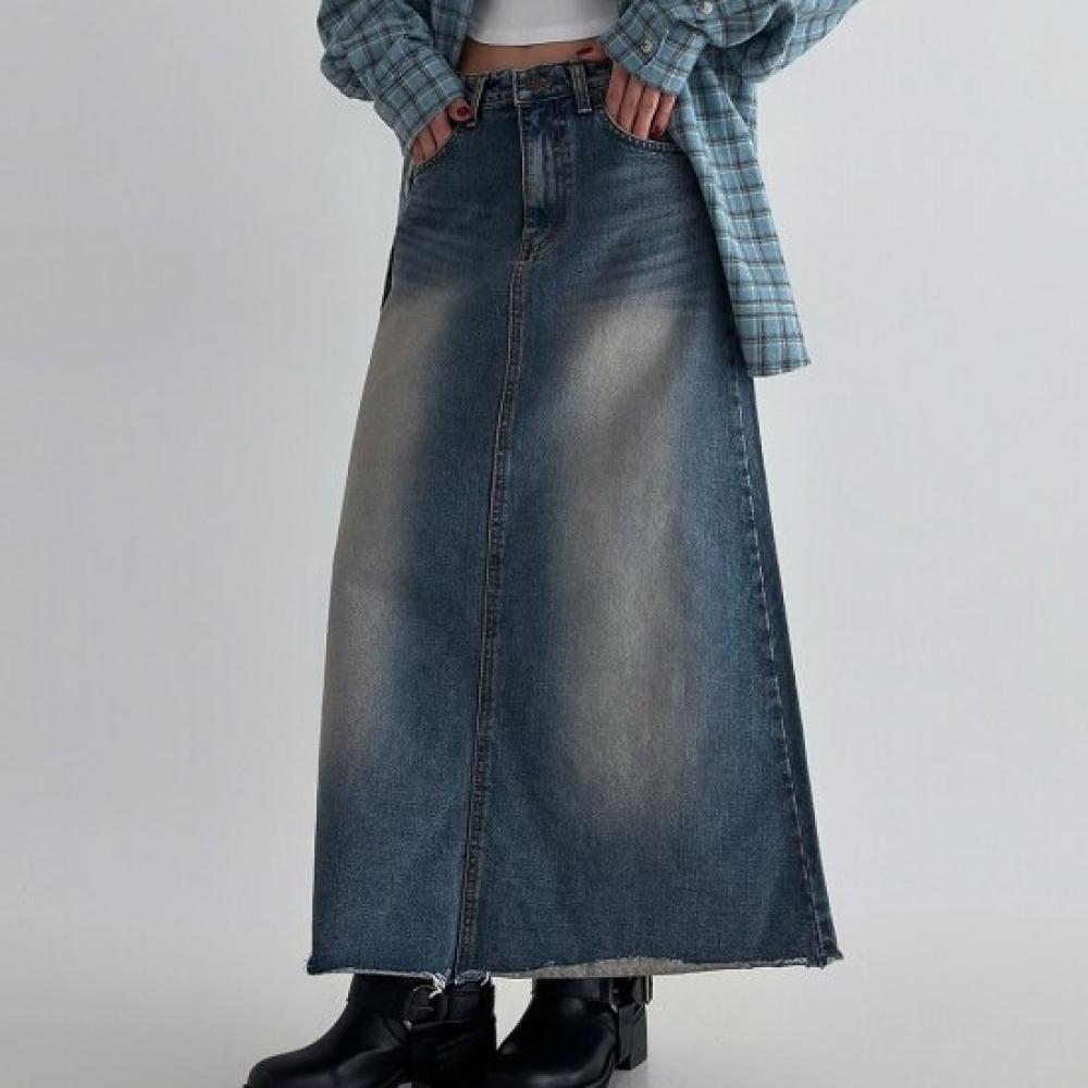 New ArrivAls Open Run A Line mAxi Denim Skirt