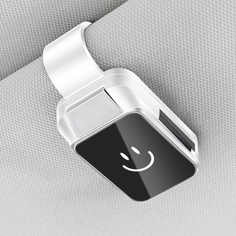 Universal Car Sun Visor Sunglasses Holder Clip ABS Material Eyeglasses Storage Box For Car Interior Auto Accessory Customizable