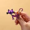 Cartoon Personality Graffiti Cat Brooch, Colorful Animal Corsage, Lady's Coat and Suit Pin, Cute Decoration
