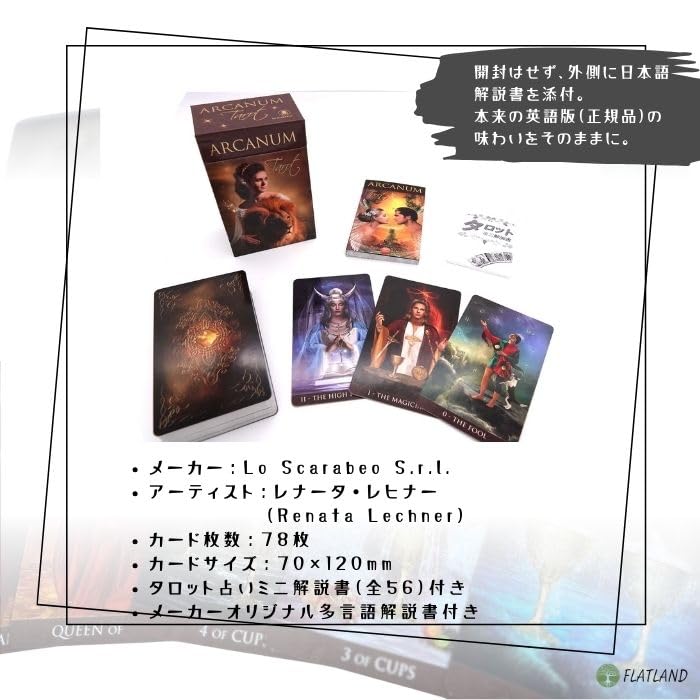 Arcanum Tarot Reading Japanese Instruction Manual 78 Tarot Cards Tarot, Instructions, Included, Authentic,