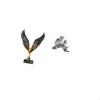 Elegant Resin Owl Wing Sculpture Feng Shui Decorative Ornament Figurine for Living Room Office