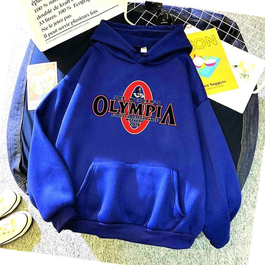 OLYMPIA Bedruckte Fitnessstudios Harajuku Lustiger Damen-Hoodie Kleidung Herren Damenmode Hoodies Übergroßes Sport-Sweatshirt Kapuzenpullover Unisex