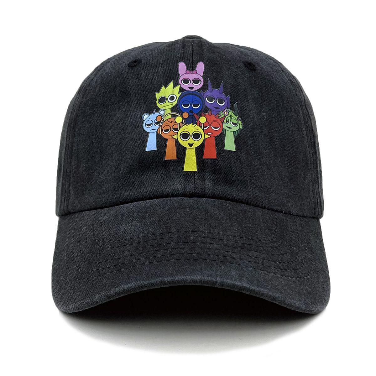 Game Sprunki Rhythm Box Baseball Cap Children s Baseball Cap Summer Outdoor Leisure Sports Hat black 1